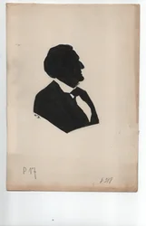 リヒャルト・ワーグナー（1813-1883）1850年頃、シルエット)