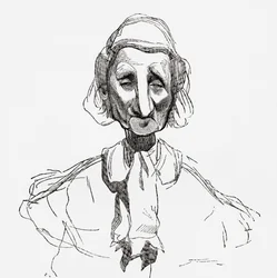 ギュスターヴ・ドーアの作品の後に描かれた「ストラスブールジョワーズ」、1885年に出版された「ギュスターヴ・ドーアの生涯と追憶」からの挿絵