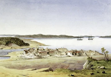 1854年8月、アランド諸島（フィンランド）のボマルスンド要塞