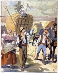 1910年頃、ボース最後の小麦専用車（イラスト）