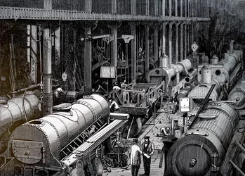 Robert Stephenson and Companyの製造フロア。