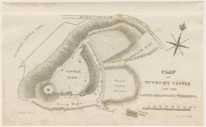 タットベリー城：計画：彫刻、nd [c 1832]