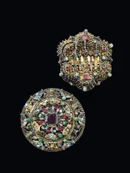 2つの胸のロゼット、シビウ、c.1675-1700