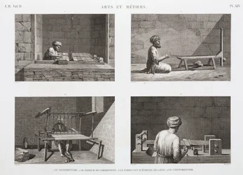 ウール＆ウーステッド、ウィービング（エジプト）、1798年頃
