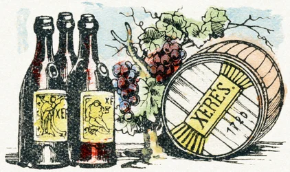 X - Xeres - チャイルド・エンターテイメント・アルファベット c.1890 （リトグラフ