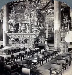 大森県池上寺の僧侶、1904年。