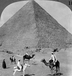 クフス王の墓、ギザの大ピラミッド、エジプト、1905年。