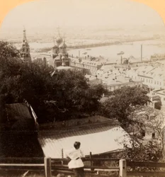 ロシアのニジニ・ノヴゴロド、あらゆる国々が集う夏の市場、1898年。
