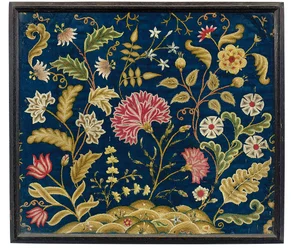 ジョージII刺繍の絵、1740年頃