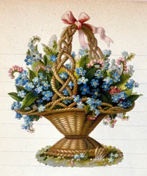 花のバスケット