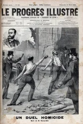 殺人の決闘-1895年3月1日、それまで良き仲間であったフランス・アフリカ委員会の2人のメンバー、アルフレッド・ル・シャトリエとイポリット・ペルシェ（通称ハリー・アリス）の間でスピ-ドによる決闘が行われ、この