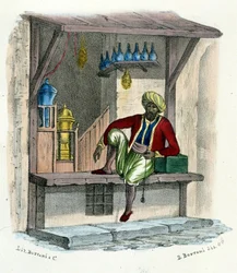アラブのセールスマン（1850年頃の版画