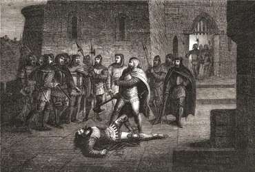 1358年のエティエンヌ・マルセル暗殺 - アンリ・マルタンの『フランス史』より