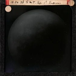月食の天文スライドグラス（1910年）
