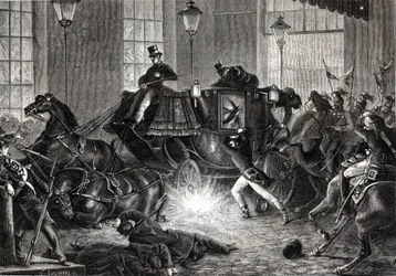 1858年1月1日、ナポレオン3世に対するフェリーチェ・オルシーニの攻撃 - アンリ・マルタンの「L