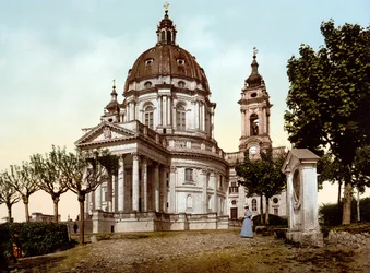 1890年、イタリアのトリノ（Torino）にあるBasilica della Superga（Basilica of Superga）。