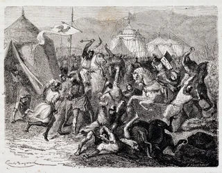 カッセル山の戦い - アンリ・マルタン著「Histoire de France populaire」（Jouvet, Paris, T.1）に掲載。