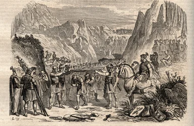 Caudine Forksの戦い - Battle of the Caudine Forks (Furculae Caudinae) - 紀元前321年、第二次サムナイト戦争におけるローマ人とサムナイトの間の戦い - 第二次サムナイト戦争、紀元前321年のCaudine Forksの戦いで、ローマ軍はコンスルのTiberius Vetuの