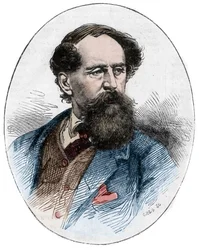 CHARLES DICKENS (1812-1870) - イギリスの小説家 - イギリスの作家チャールズ・ディケンズ（1812-1870）のポートレート
