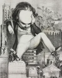 ヴィクトル・ユーゴーの似顔絵 (1802-1885)