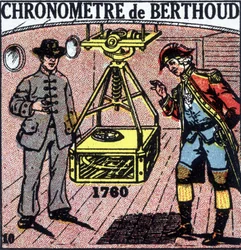 スイスの時計メーカー、フェルディナン・ベルトー（1727-1807）のクロノメーター