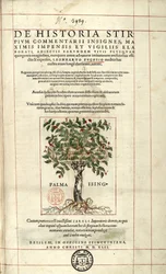 表紙「De Historia Stirpium commentarii badges,...」Leonhart Fuchs著