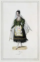 Dame de Mexico - in the "The different peoples of the earth" by Father Paul Jonhanneaud, Librairie des Bons livres