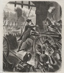 イギリス革命デジーユの英雄的行為 - フランス革命：ナンシーの場合。1790年8月31日、ブイユ侯爵（フランソワ・クロード・アムール・デュ・シャリオル、ブイユ侯爵）（1739-1800）は、ナンシーの守備隊の兵士たちに対して弾圧を開始した。