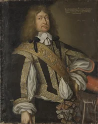 Ernest Gunther de Schleswig Holstein Sonderburg Augustenburg - Schleswig-Holstein-Sonderburg-Augstenburg公爵Ernest Guenther (1609-1689)の肖像、匿名 。油彩・キャンバス