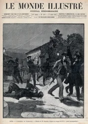 ブルガリアの出来事：ステファン・スタンボロフ（1854-95）臨席のもとでのベルチェフ氏暗殺 - ソフィア