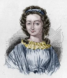 フランス革命1789年。メルル（マドモアゼル）（マリー）・ド・ソンブルイユ（1774 1823）の肖像 革命のヒロイン。