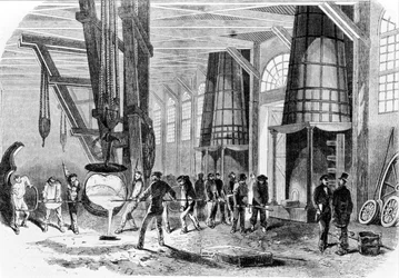 1885年、グルネルの鋳物工場。