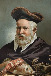ギヨーム・ロンドレ（Guillaume Rondelet）博物学者、フランスの医学者。1507-1566.ルイ・フィギエの「La Ciencia y sus Hombres」の後。バルセロナ 1881