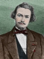 Henri Duveyrier (1840-1892), フランスの探検家 - Henri Duveyrierの肖像 東洋人、フランスの旅行者、地理学者