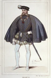 フランス王アンリ2世（1519年～1559年）の1830年のエングレーヴィング