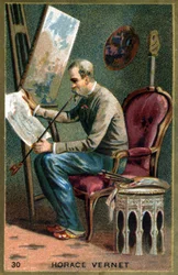 Horace Vernet (1789 - 1863), フランスの画家。19世紀のカラーリトグラフ。
