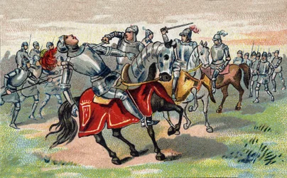 百年戦争：ジャン・タルボット（1390-1453）（ジョン・タルボット）1st Earl of Shrewsbury, 7th Baron Talbot 1424年にガーター勲章を受章 1453年にカスティヨンの戦いで戦死 クロモリトグラフィー