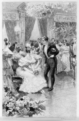 スタンダールの "Le Rouge et le Noir "のイラスト。19世紀末に描かれたもの。