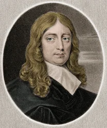 ジョン・ミルトン 1608-1674 - エッチング - 19世紀