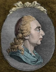 Joseph Freiherr von Sonnenfels (1732-1817) オーストリア・ドイツの法学者・小説家 engraving - Joseph von Sonnenfels Austrian jurist and writer