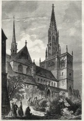 Konstanzer Munster - Konstanz Minster or Konstanz Cathedral - Germany - Cathedrale Notre-Dame (Notre Dame) de Constance - 1868 - 。