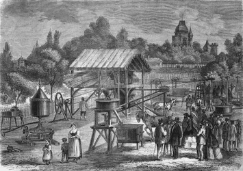 1865年にアビリー（インドール・エ・ロワール地方）で製作されたジョセフ・ピネJr.氏の「農業機械」。