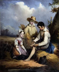Les petits reapers (one injured in foot), v.1840