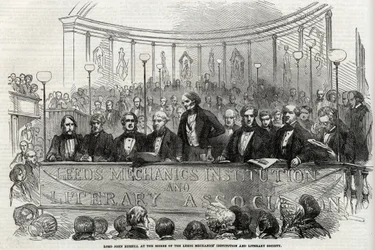 ジョン・ラッセル卿（第1代ラッセル伯爵）（1792-1878）、リーズ機械工協会・文学協会のソワレにて 1852年
