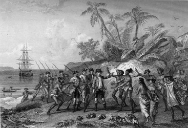 ルイ・アントワーヌ・コント・ド・ブーゲンビル（フランスの航海士、1729～1811）、タヒチのマルキーズ諸島に接近、4月6日