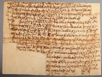 原稿。 Beas de Segura の修道士への手紙 No 7。 紙。 パート 2。1585 年 11 月 18 日。