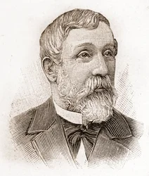1895年のアカデミー・フランセーズのメンバー：アルフレッド・メジエール（1826-1915）の肖像（文学史家、フランスの政治家、エッセイスト