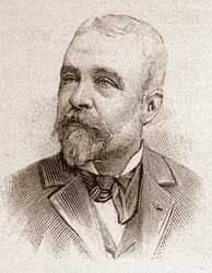 1895年のアカデミー・フランセーズのメンバー：フランスの歴史家アーネスト・ラヴィース（1842-1922）の肖像。