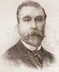 1895年のアカデミー・フランセーズのメンバー：フランスの劇作家、作詞家、小説家であるルドヴィク・ハレヴィ（1834-1908）の肖像。