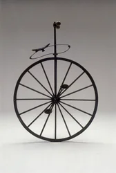 1870年製の木製車輪の単車